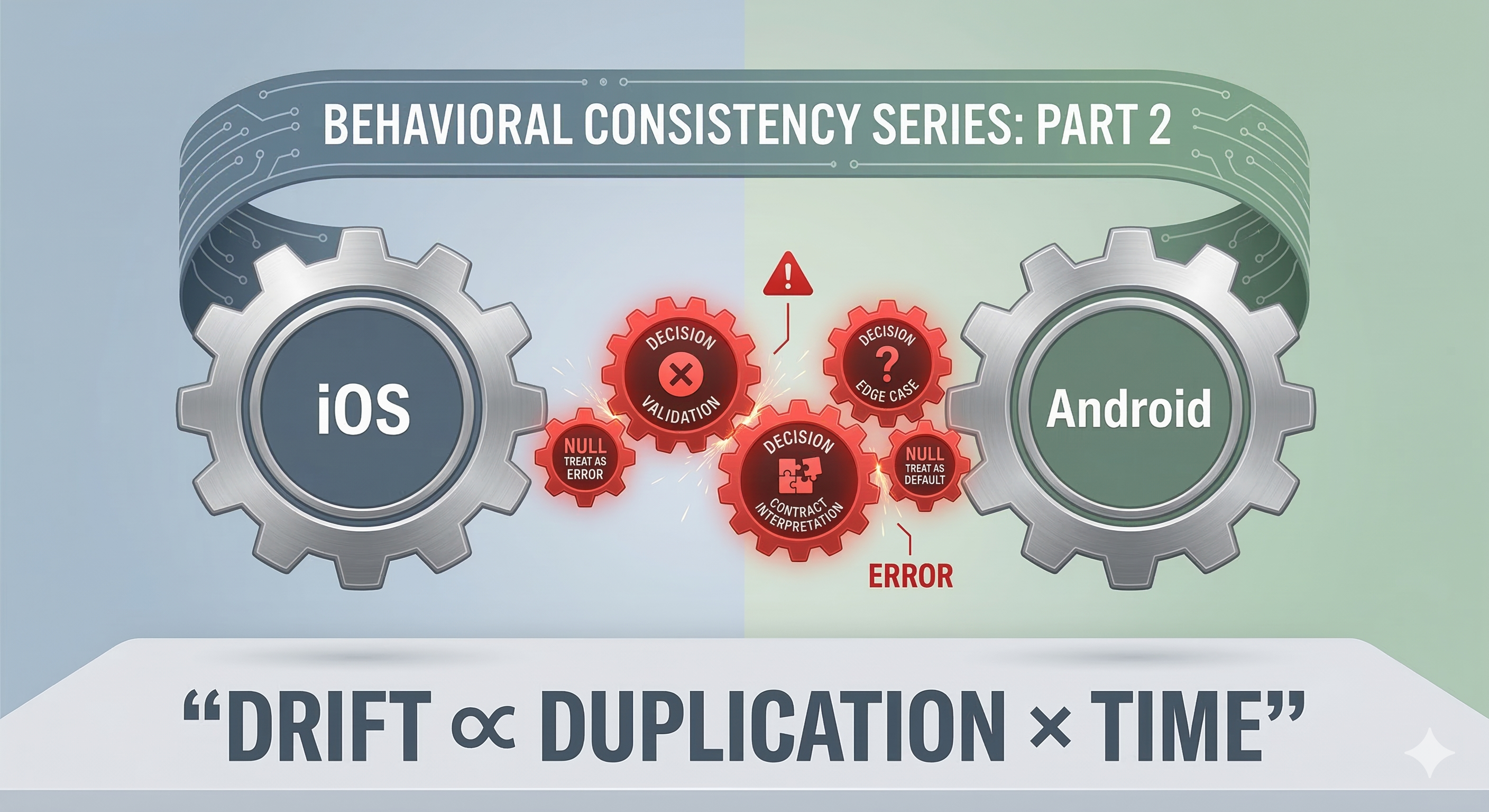 Architectural drift between iOS and Android systems